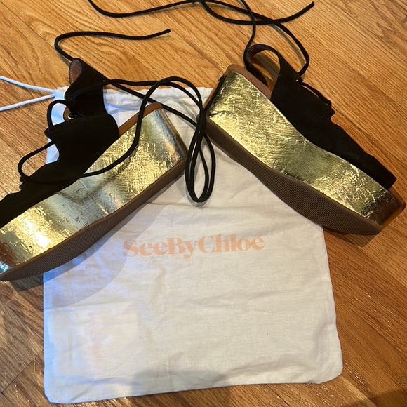SEE BY CHLOE SIZE 36 PLATFORM w/ dust bag - Picture 4 of 4